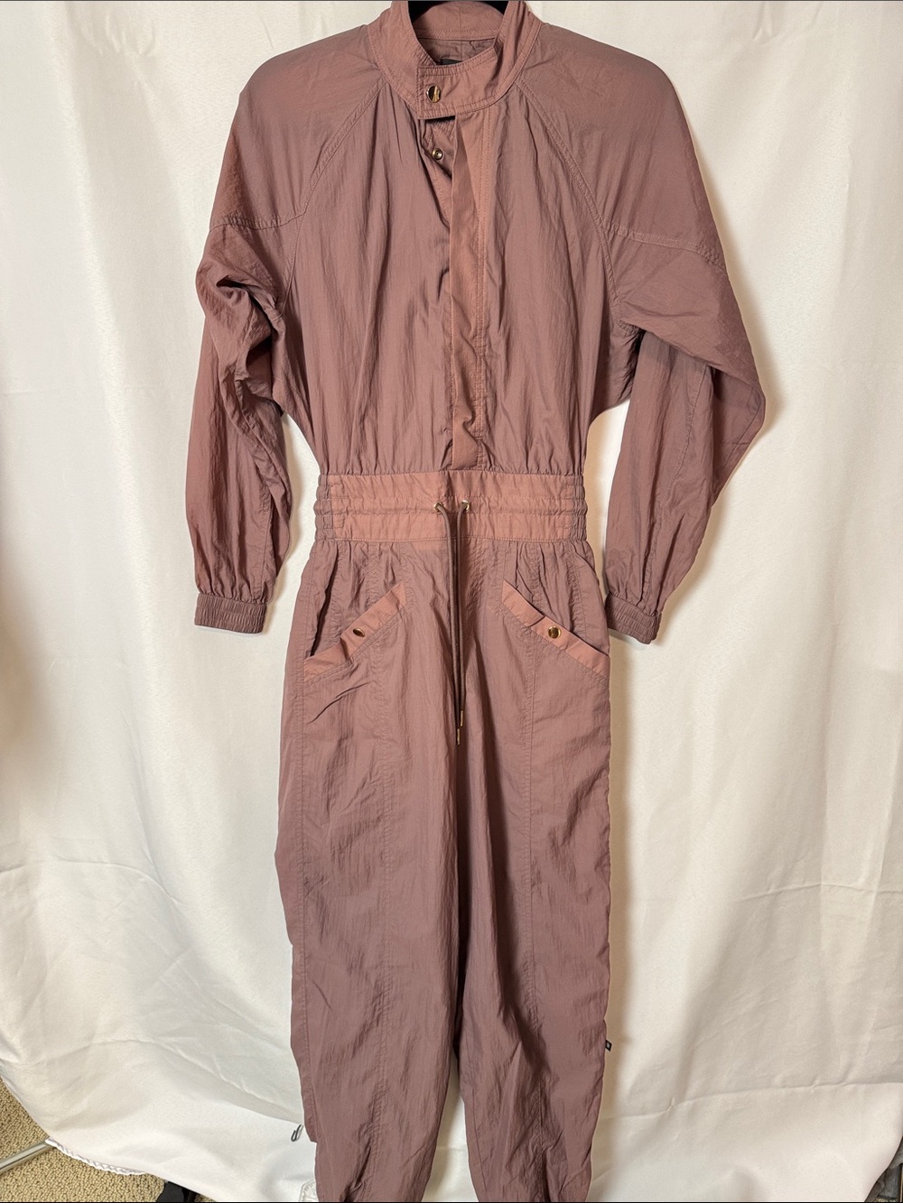 Athleta Alicia Keys Mauve Utility Jumpsuit